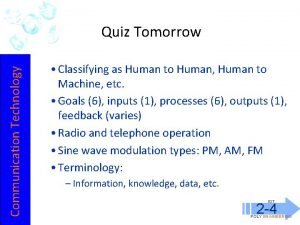 Information systems and communication technologies quiz