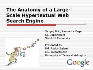 The Anatomy of a Large Scale Hypertextual Web