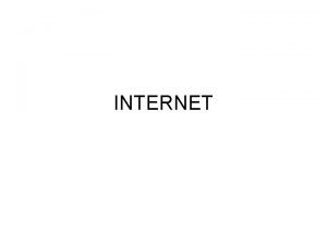 Struktura internetu