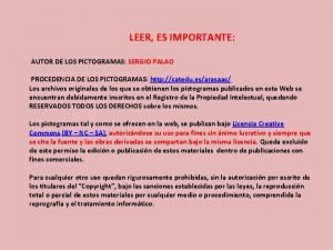 LEER ES IMPORTANTE AUTOR DE LOS PICTOGRAMAS SERGIO