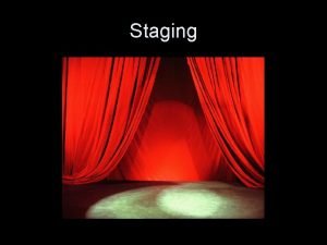 Staging theatre definition Staging theatre definition