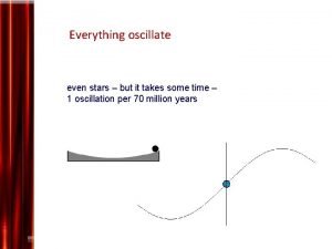 Everything oscillate even stars but it takes some