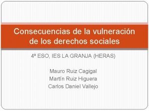 Consecuencias de la vulneracin de los derechos sociales