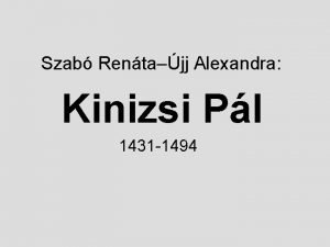 Kinizsi pál pallosa