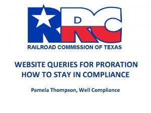 Texas railroad commission query