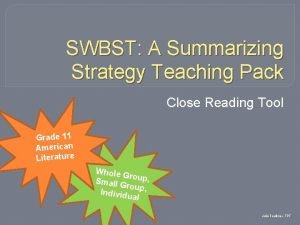 Swbst strategy