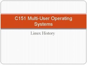 Multiuser operating system