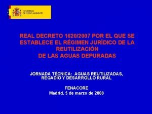 REAL DECRETO 16202007 POR EL QUE SE ESTABLECE