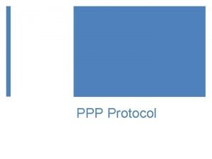 Ppp link protocol was terminated