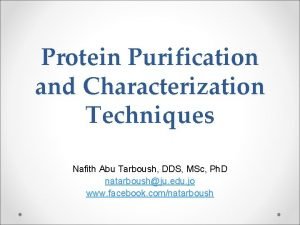 Protein characterization methods