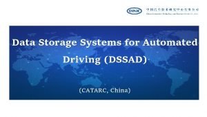 Data storage system for automated driving