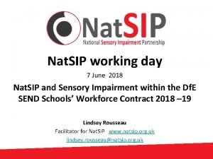 Nat SIP working day 7 June 2018 Nat