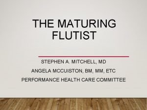 Stephen mitchell md
