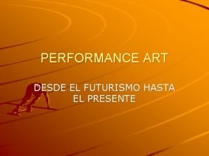 Performance futurista