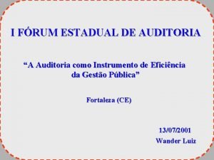Auditoria Auditoria
