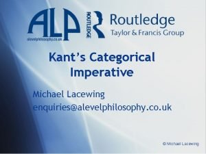 Kant imperatives hypothetical and categorical