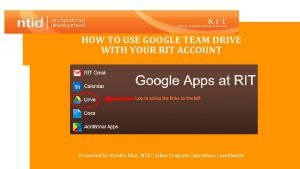 Google drive rit