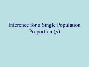 Population proportion