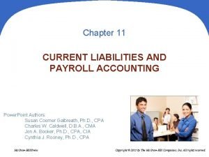 Chapter 11 CURRENT LIABILITIES AND PAYROLL ACCOUNTING Power