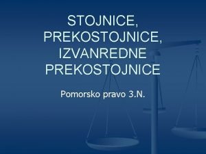 Stojnice