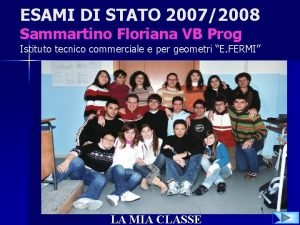 ESAMI DI STATO 20072008 Sammartino Floriana VB Prog