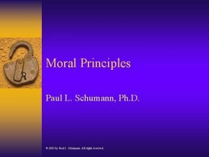 Moral principles