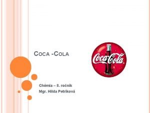 Zlozenie coca cola