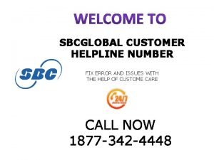 Sbcglobal customer care number