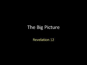 The Big Picture Revelation 12 Revelation 12 Introduction