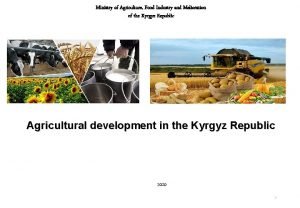 Ministry of Agriculture Food Industry and Melioration of