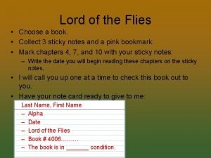 Lord of the flies character descriptions