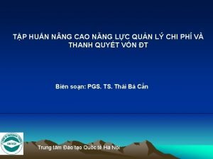 TP HUN N NG CAO NNG LC QUN