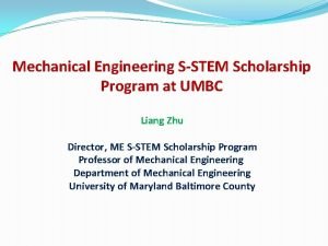 Umbc mechanical engineering