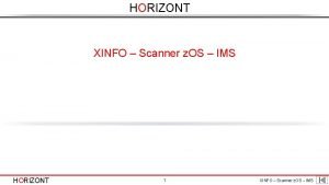 Xinfo horizont