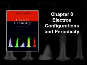 Chapter 8 Electron Configurations and Periodicity Contents and