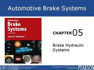 Brake hydraulic systems