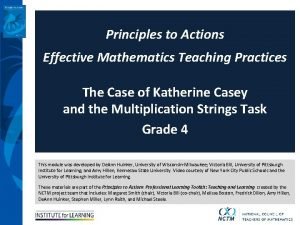 Principles to Actions Effective Mathematics Teaching Practices The