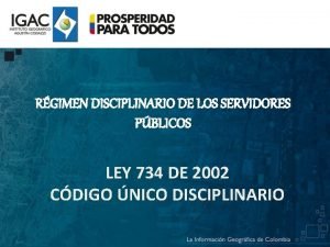 RGIMEN DISCIPLINARIO DE LOS SERVIDORES PBLICOS LEY 734