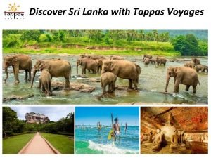 Discover Sri Lanka with Tappas Voyages Touristic Map