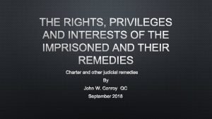 Rights and privileges