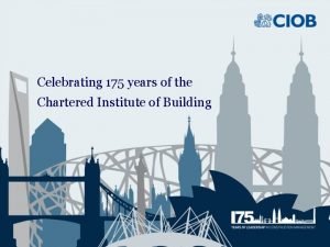 Celebrating 175 years of the Chartered Institute of