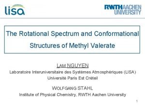 The Rotational Spectrum and Conformational Structures of Methyl