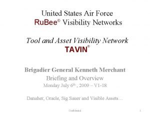 United States Air Force Ru Bee Visibility Networks