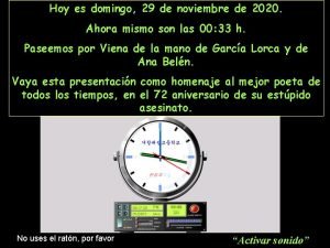 Hoy es domingo 29 de noviembre de 2020