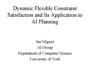 Constraint satisfaction problem applications