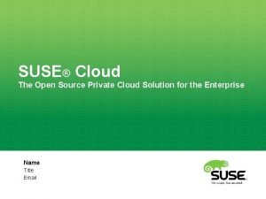 Private cloud open source