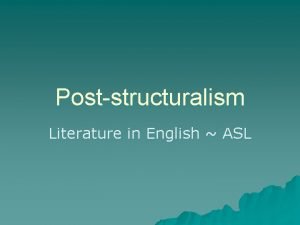 Introduction for english asl