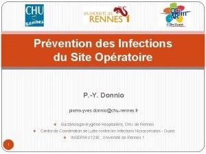 Prvention des Infections du Site Opratoire P Y
