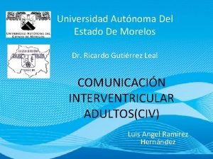 Universidad Autnoma Del Estado De Morelos Dr Ricardo