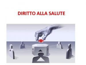 DIRITTO ALLA SALUTE Art 32 cost La Repubblica